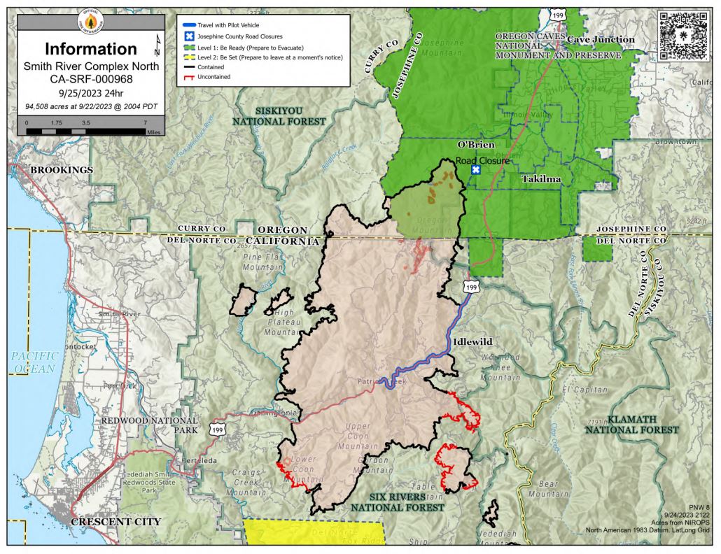 Casrf Smith River Complex Incident Maps InciWeb